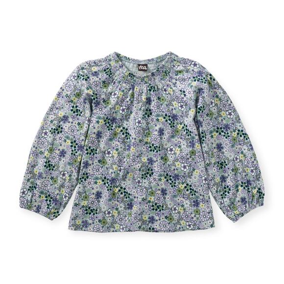 Tea Collection NWT Smocked Floral Top. Size 7 - Picture 1 of 1